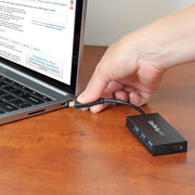 StarTech.com USB-C-hubb med 4 portar