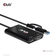 CLUB3D CSV-1611 USB-grafikadapter 3840 x 2160 pixlar Svart