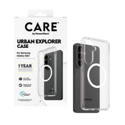 PanzerGlass CARE by Urban Explorer Case Transparent w. White Qi Samsung Galaxy S26+