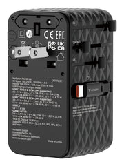 Verbatim Charge 'n' Travel 70W Universal Svart AC Snabb laddning inomhus