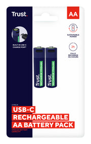 Trust 25584 hushållsbatteri Laddningsbart batteri AA