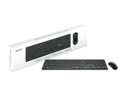 MSI FORGE K210 WIRELESS COMBO tangentbord Mus inkluderad Hem / Kontor USB Svart