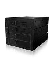 ICY BOX IB-564SSK 3x 5,25" Fack för datalagringsenhet Svart