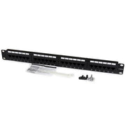 StarTech.com 1U hyllmonterbar Cat 6 110 patchpanel med 24 portar