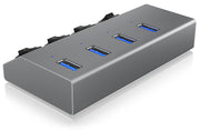ICY BOX IB-HUB1405 USB 3.2 Gen 1 (3.1 Gen 1) Type-B 5000 Mbit/s Antracit