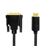 LogiLink CV0131 videokabeladapter 2 m DisplayPort DVI Svart