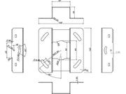 Multibrackets 1787 projektorfästen Tak Vit