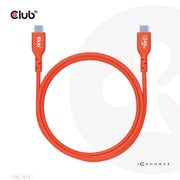 CLUB3D CAC-1573 USB-kablar USB 2.0 2 m USB C 0,48 Gbit/s 240 W Röd