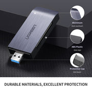 Ugreen 50541 kortläsare USB 3.2 Gen 1 (3.1 Gen 1) Stål