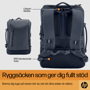 HP Travel 25 liter ryggsäck för 15,6 tum