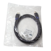 LogiLink CH0062 HDMI-kabel 2 m HDMI Typ A (standard) Svart
