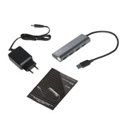 i-tec Metal U3HUB448 gränssnittshubbar USB 3.2 Gen 1 (3.1 Gen 1) Type-A 5000 Mbit/s