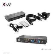 CLUB3D CSV-7210 KVM-switchar Svart