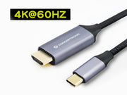 Conceptronic ABBY10G videokabeladapter 2 m USB Type-C HDMI Grå