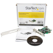 StarTech.com PEXUSB4DP nätverkskort/adapters Intern USB 2.0