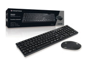 Conceptronic ORAZIO01DE tangentbord Mus inkluderad Hem RF Trådlös QWERTZ tyska Svart