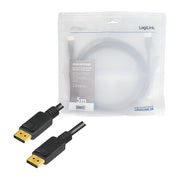 LogiLink CV0139 DisplayPort-kabel 5 m Svart