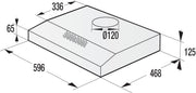 Gorenje WHU629ES/S Inbyggd under Silver 200 m³/h