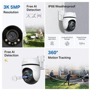 TP-Link TAPO C530WS bevakningskameror Turret IP-säkerhetskamera Utomhus 2880 x 1620