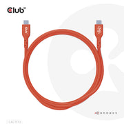 CLUB3D CAC-1513 USB-kablar USB 2.0 3 m USB C 240 W Orange