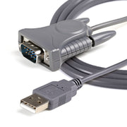 StarTech.com ICUSB232DB25 seriella kablar Grå 0,9 m USB Type-A DB-9