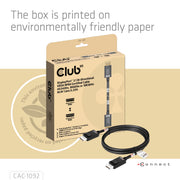 CLUB3D CAC-1092 DisplayPort-kabel 1,6 m Svart