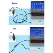 Manhattan 355810 USB-kablar 2 m USB C 2 x USB C 100 W Svart