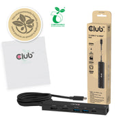 CLUB3D CSV-2555 dockningsstationer för bärbara datorer Kabel Svart