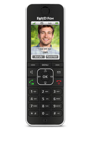 Fon FRITZ! C6 DECT-telefon Namn och uppringnings-ID Svart