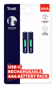 Trust 25585 hushållsbatteri Laddningsbart batteri AAA