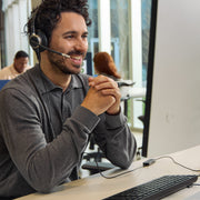 HP Poly Mission 615 trådat USB-monoheadset