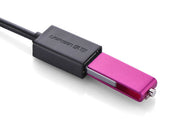 Ugreen 10396 USB-kablar USB 2.0 0,12 m USB A Micro-USB B 0,48 Gbit/s Svart