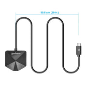 Manhattan 181150 dockningsstationer för bärbara datorer Kabel USB 3.2 Gen 2 (3.1 Gen