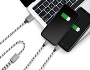 LogiLink CU0202 USB-kablar USB 2.0 1,2 m USB A USB C/Micro-USB A 0,48 Gbit/s 10 W Grå