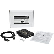 StarTech.com Industriell USB till RS-232/422/485 seriell adapter med 4 portar