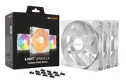 be quiet! LIGHT WINGS LX 140mm PWM 3-Pack White Datorväska Fan