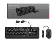Lenovo 160 tangentbord Mus inkluderad Hem / Kontor USB Engelska (USA) Svart