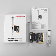 Axagon PCEE-GRF nätverkskort Intern Ethernet 1000 Mbit/s