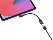 Conceptronic ABBY19B kabelomvandlare (hane/hona) USB-C USB-A Svart