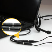 StarTech.com Headset-adapter för headset med separata hörlurs-/mikrofon-kontakter