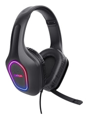 Trust GXT 416 ZIROX Headset Kabel Huvudband Spela USB Type-A Svart