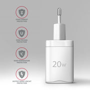 Axagon ACU-PQ20W mobilladdare Universal Vit AC Snabb laddning inomhus