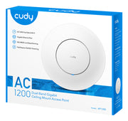 Cudy AC1300 1167 Mbit/s Vit Strömförsörjning via Ethernet (PoE) stöd