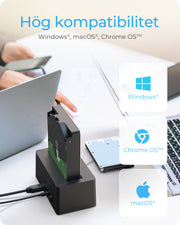 ICY BOX IB-1121-U3 USB 3.2 Gen 1 (3.1 Gen 1) Type-A Svart