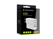 Conceptronic ALTHEA22W100 mobilladdare Universal Vit AC Snabb laddning inomhus