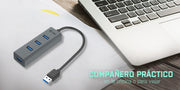 i-tec Metal U3HUBMETAL403 gränssnittshubbar USB 3.2 Gen 1 (3.1 Gen 1) Type-A 5000