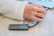 Verbatim 32155 gränssnittshubbar USB 3.2 Gen 1 (3.1 Gen 1) Type-C 5000 Mbit/s Grå