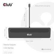 CLUB3D CSV-2541 dockningsstationer för bärbara datorer Dockning USB 3.2 Gen 1 (3.1