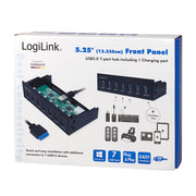 LogiLink UA0342 kortläsare Intern Svart