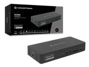 Conceptronic DONN31B dockningsstationer för bärbara datorer Kabel USB 3.2 Gen 2 (3.1